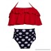Arielno Mommy and Daughter Two Pieces Swimwear Bikini Sets Women Girls Bathing Suit Red B07MCM6DH3